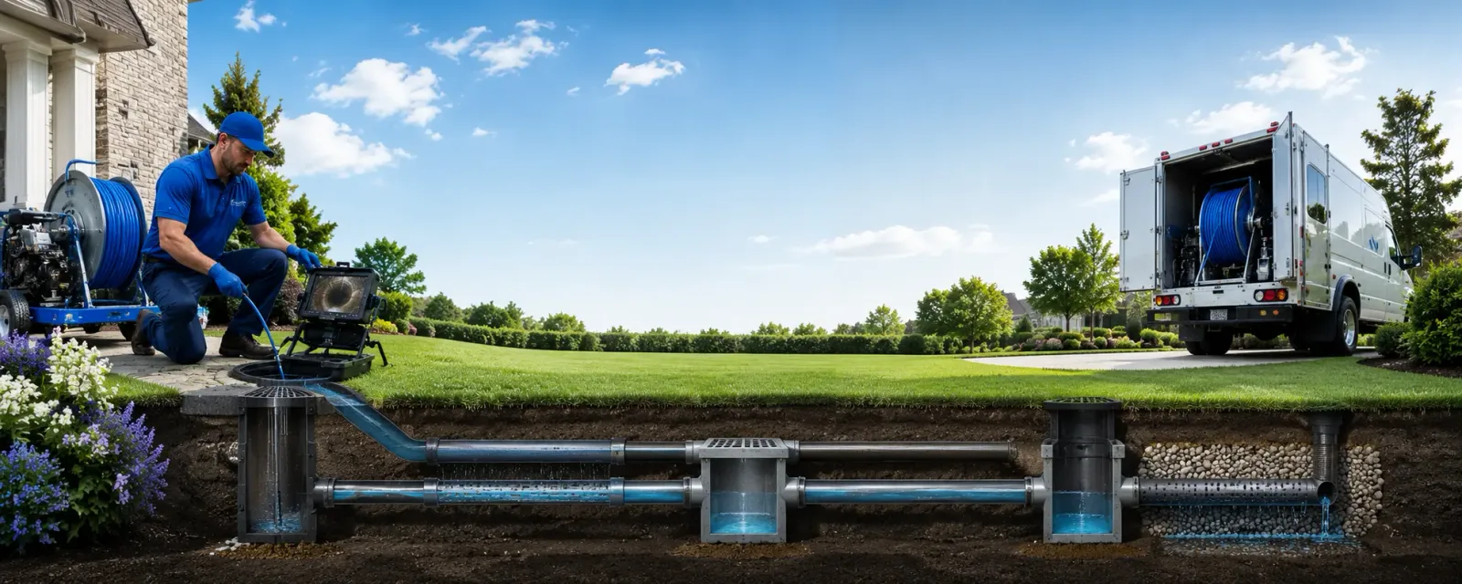 Outdoor drain cleaning information for Pence Springs, WV